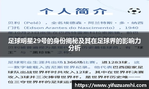 足球明星29号的身份揭秘及其在足球界的影响力分析